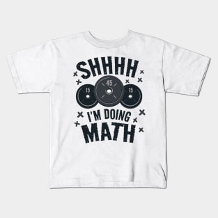 Gym Mathlete In Action Kids T-Shirt